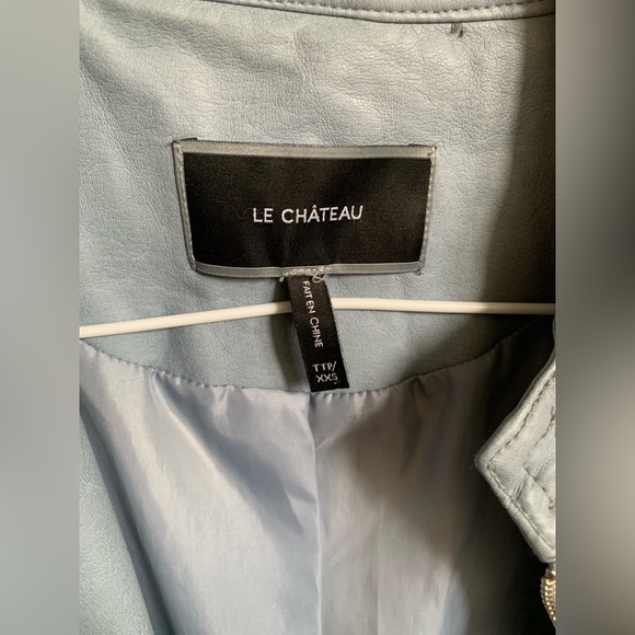 Moto style jacket size XXS from Le Chateau (Fits like XS). Perfect condition. - Picture 4 of 5